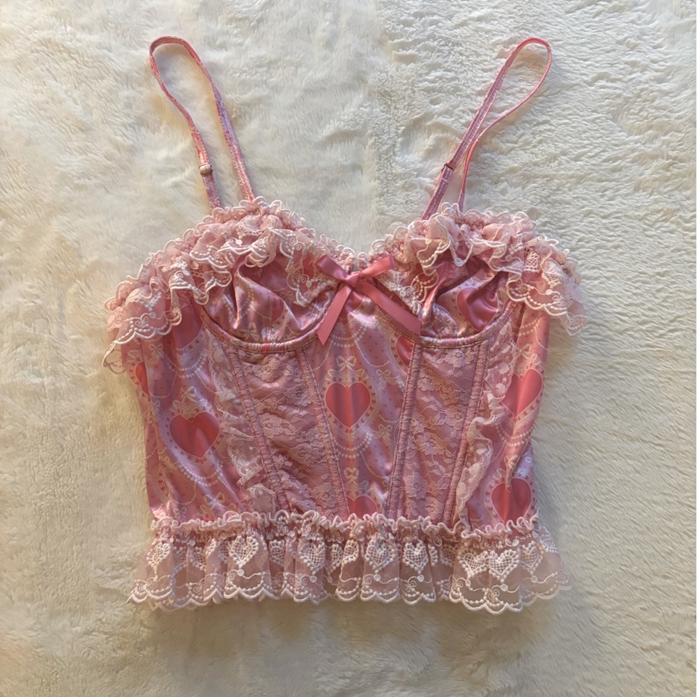 Size small pink bustier